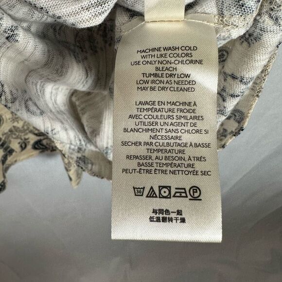 Free People FP Hey Girl Cross Back Handkerchief Flowy Tank Top Tea Combo XS NWT - Picture 7 of 8